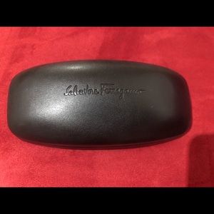 SALVATORE FERRAGAMO BLACK SUNGLASS CASE